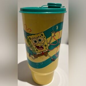 Vintage Tupperware SpongeBob & Friends 32oz. Tumbler with Lid 2007